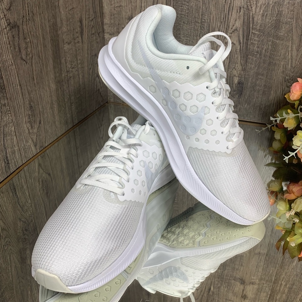 ❤️ Nike Downshifter 7 men’s white/pure platinum - Picture 6 of 8